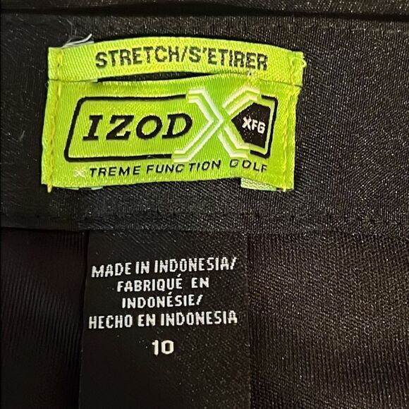 Izod Black Skort Golf Skirt Size 10 NWOT‎ - Picture 10 of 11
